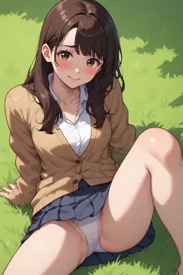 レンズの向こう、消えていく笑顔 —— 牧草地の秘密撮影と、女子大生が「無」に至る感情のグラデーション