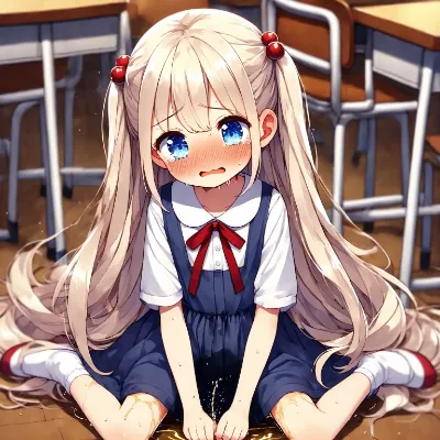 制服おもらし