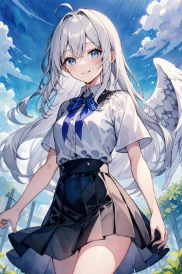 公園にいる天使