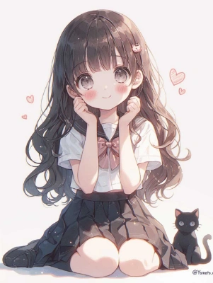 猫のヘアピン、似合うかな？