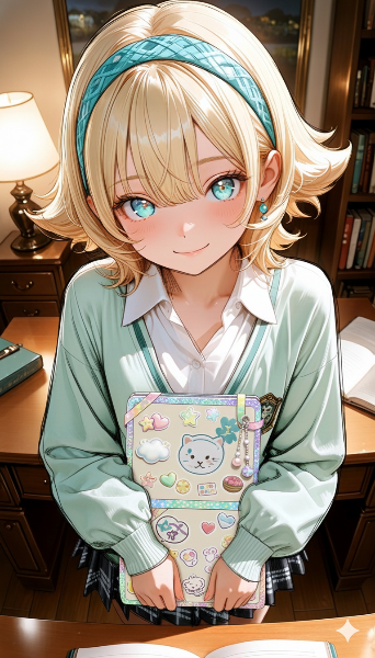 ステッカーいっぱいの秘密のノート