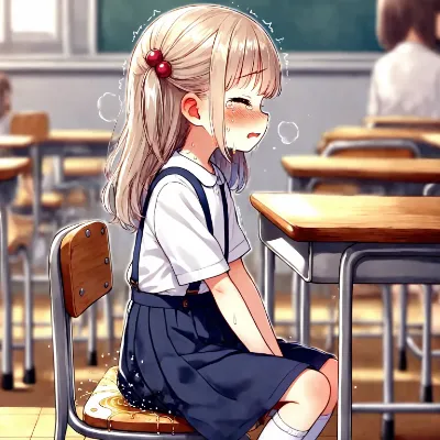 教室でおもらし