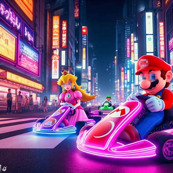 深夜の街を逃走中