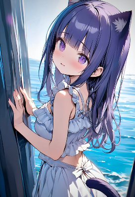 振り向き猫耳ちゃん