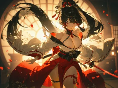 紅白の剣巫女が舞う