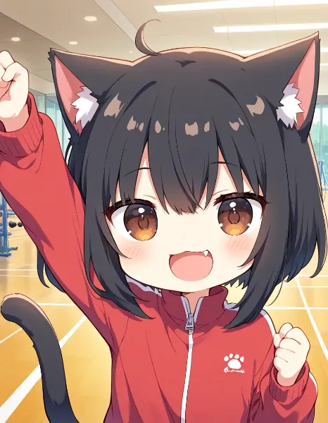 トレーニングするニャ！