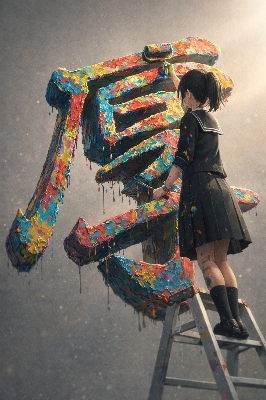 厚塗り
