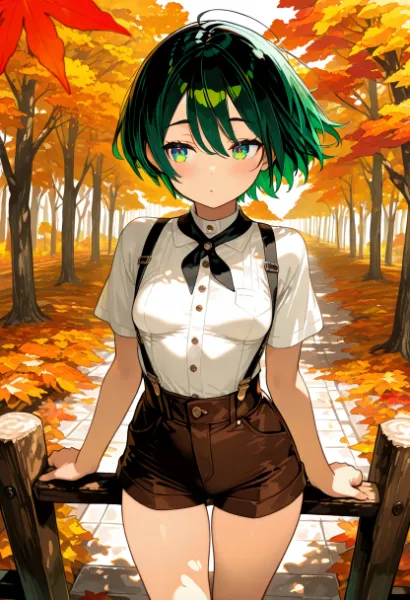 秋風が舞う紅葉