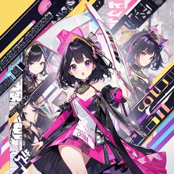 ピンクの電撃剣士