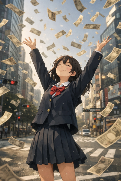 空からお金が降ってきた日