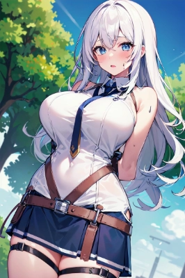 銀髪巨乳