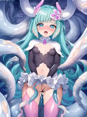 触手の森に出歩いてしまった魔法少女