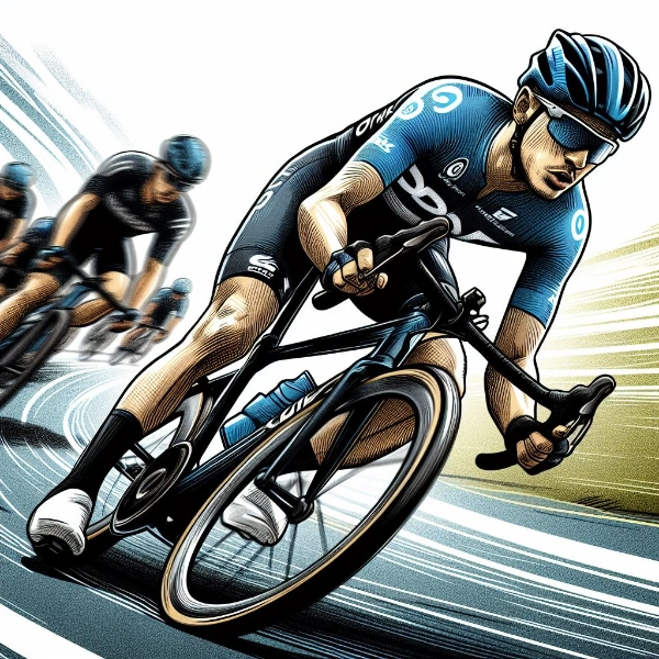 サイクルロードレースのコーナーリング