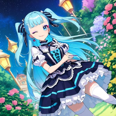 夜のお庭
