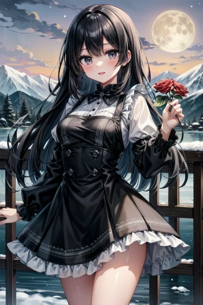 ジャンパースカートの少女