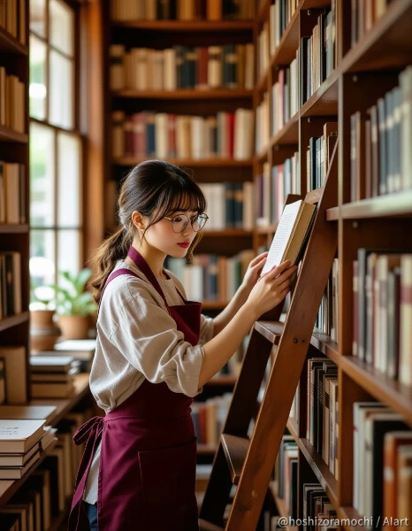 古書の森、バーガンディの午後 - A Burgundy Afternoon in the Forest of Old Books