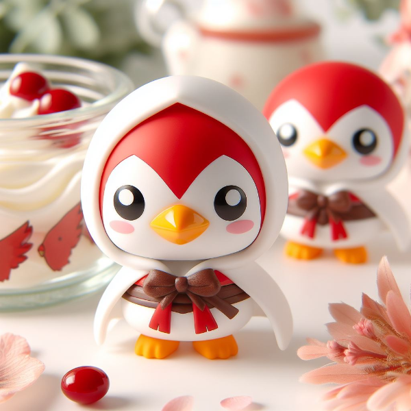 なんとなくポケモンっぽい鳥のちびキャラの3DCG