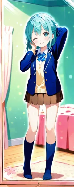 常磐アクア（お題：制服#1）