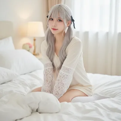 銀髪少女の穏やかな朝の秘密