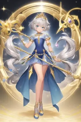 オリキャラ「スターライト・スノー」プロトタイプ～髪を曲げたかった～