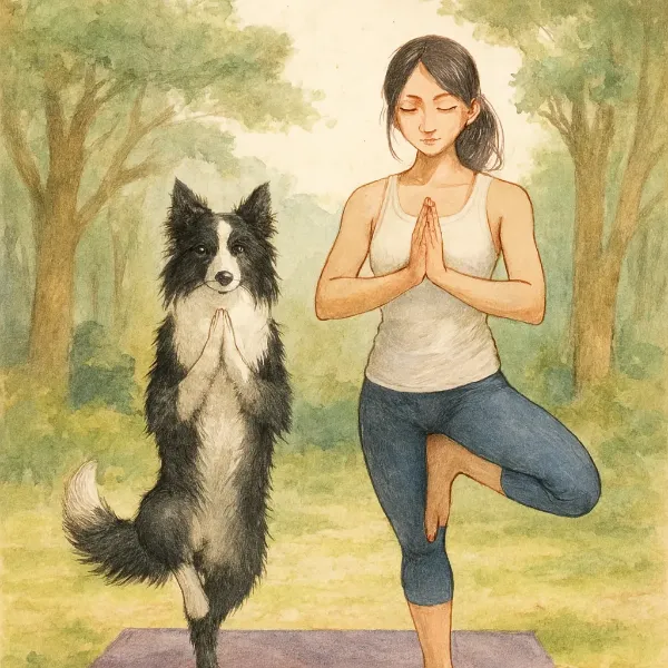 森のヨガ仲間と心の調和