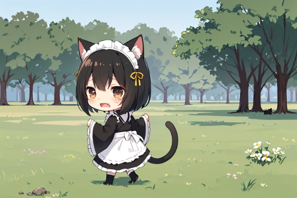 おっかけてくるにゃー(TOT)