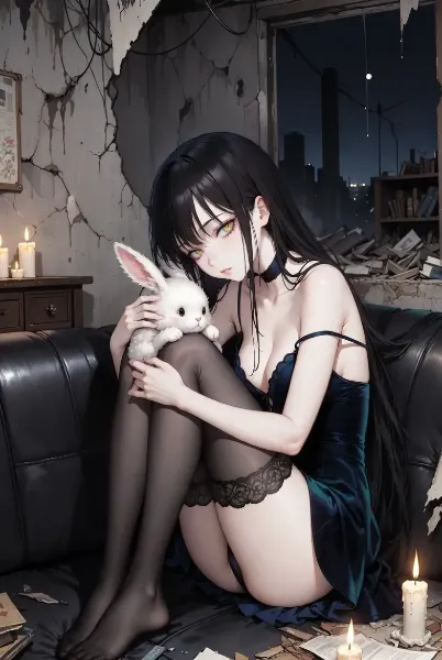 廃墟とぬいぐるみ