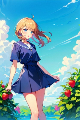 苺畑と少女