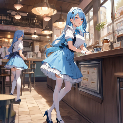 お昼のカフェ