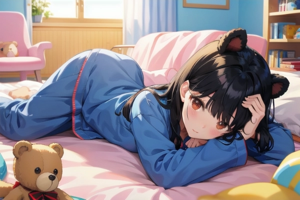 テディベアと女の子