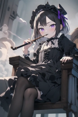 smoking girl