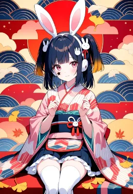 和服姿のルミナス