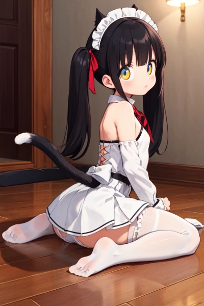 白いメイドさん