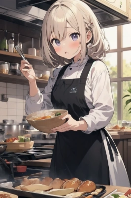料理中