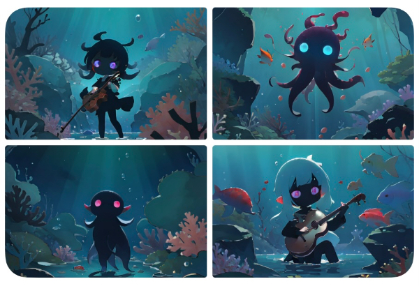 タコ星人の海の中のワンマンライブ