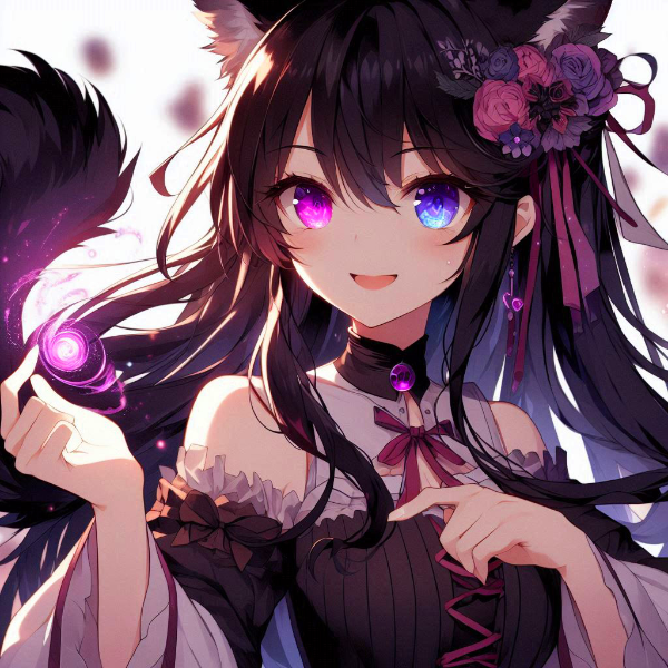 オッドアイな、猫耳なうちの子★その1(2枚)