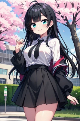 アホ毛の女の子