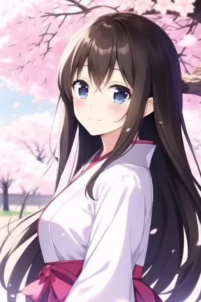 桜の下で