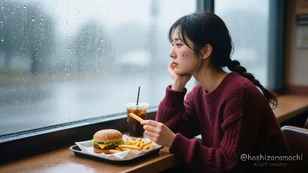 雨の日の窓際ぼんやりタイム