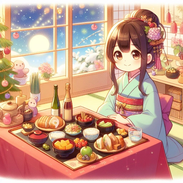 おせち料理と女子