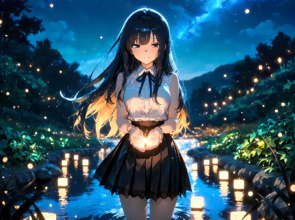 ホタルが灯す、夏の夜