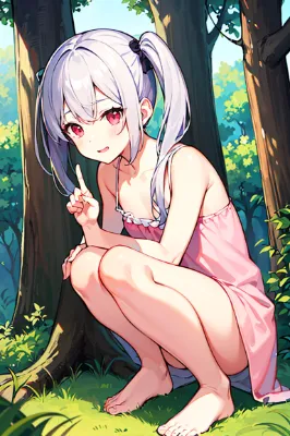 森で見つけた少女