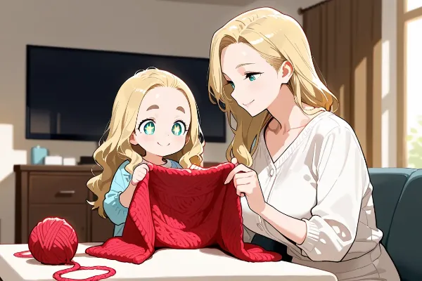 おでこちゃんとママ