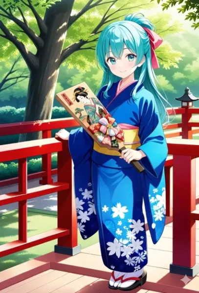 常磐アクア（お題：羽子板）