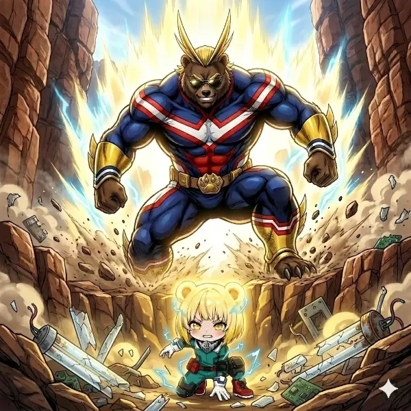 🧸「私が来た！」の巻き💪🐻🔥🌸🏝