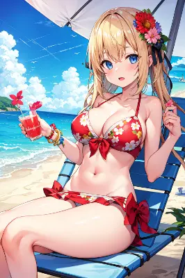 浜辺のひととき