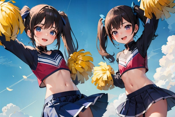 ツイン・ツインテ・チアリーダー