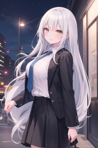 銀髪のお姉さん