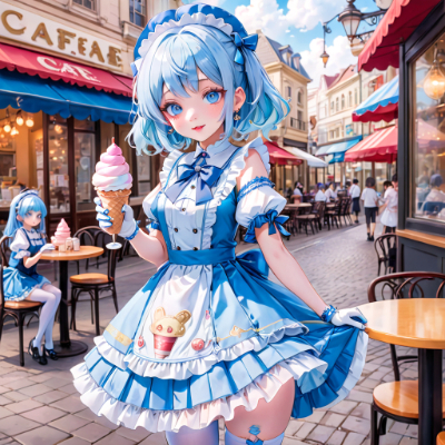 お昼のカフェ