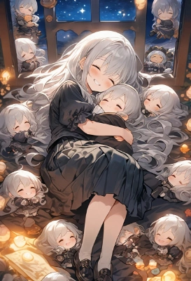 皆でおやすみ